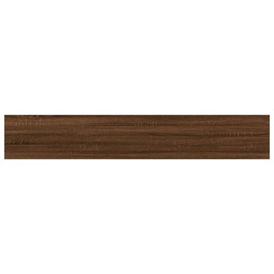 vidaXL Estantes pared 4 uds madera ingeniería marrón roble 60x10x1,5cm