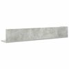 vidaXL Estantes de pared 2 uds madera gris hormig&oacute;n 100x16,5x16,5 cm