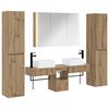 vidaXL Juego de muebles de ba&ntilde;o 6 uds. Roble artisan