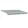 vidaXL Toldo retr&aacute;ctil manual Verde y 3 x 2,5 m
