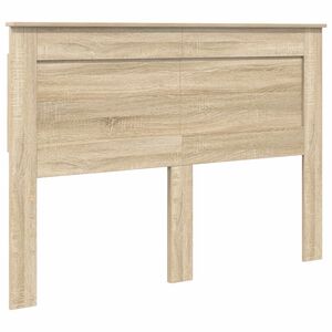 vidaXL Cabecero con cabecera Roble Sonoma 140 cm Madera contrachapada