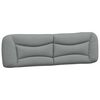 vidaXL Cabecero de cama acolchado Hvar tela gris claro 183 cm