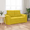 vidaXL Sof&aacute; cama 60cm Amarillo Terciopelo