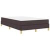 vidaXL Cama tipo Box Spring Marr&oacute;n Oscuro 120 x 200 cm tela