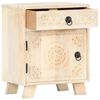 vidaXL Mesita de noche de madera maciza de mango 40x30x50 cm