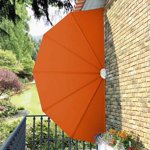 vidaXL Toldo lateral plegable terraza color terracota 200 cm