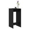vidaXL Mesa de Bar Roble Negro 51 x 50 x 103,5 cm Madera de ingenier&iacute;a