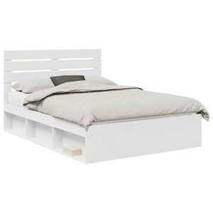vidaXL Estructura de cama 140 x 200 cm Madera de pino macizo