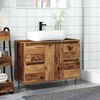 vidaXL Mueble de baño madera de ingeniería envejecida 80x33x60 cm