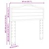 vidaXL Cabecero Roble Marr&oacute;n 80 cm Madera contrachapada