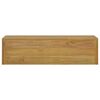 vidaXL Armario de ba&ntilde;o de pared madera maciza de teca 110x45x30 cm