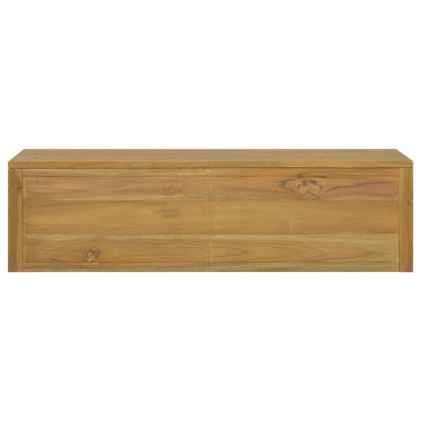 vidaXL Armario de ba&ntilde;o de pared madera maciza de teca 110x45x30 cm