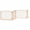 vidaXL Puerta para perros plegable 6 paneles madera de álamo 480 cm