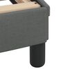 vidaXL Estructura de cama con LED sin colch&oacute;n Hvar gris oscuro 200x200 cm