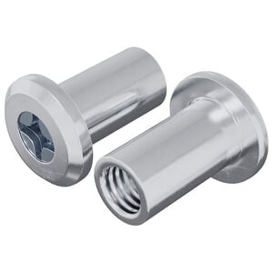 vidaXL Tuerca de Bloqueo 2 uds. Plateado M6 x 15 mm Acero
