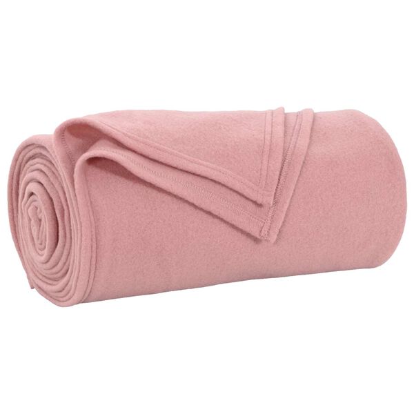vidaXL Mantitas de Sof&aacute; 24 pcs Rosa 270 x 240 cm Lana