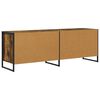 vidaXL Gabinete de TV Roble Humo 140 x 36 x 49.5 cm