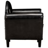 vidaXL Sill&oacute;n de cuero aut&eacute;ntico negro 77x65x79 cm