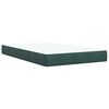 vidaXL Cama box spring con colch&oacute;n terciopelo verde oscuro 120x200 cm