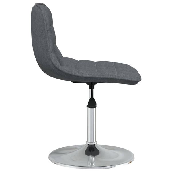 vidaXL Sillas de comedor giratorias 6 unidades tela gris oscuro