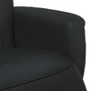 vidaXL Sill&oacute;n reclinable con reposapi&eacute;s cuero sint&eacute;tico negro