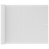 vidaXL Toldo para balc&oacute;n HDPE 75x400 cm blanco