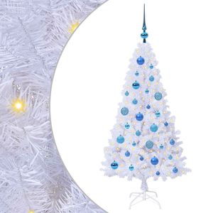 vidaXL &Aacute;rbol de Navidad artificial Blanco 120 cm PVC y Acero