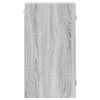 vidaXL Mueble de pared puertas de vidrio gris Sonoma 35x37x68,5 cm