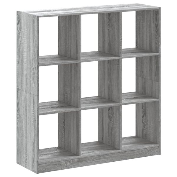vidaXL Estantería madera de ingeniería gris Sonoma 102x32x108 cm