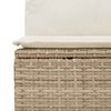 vidaXL Set sofás jardín y cojines 5 pzas ratán sintético acacia beige