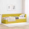 vidaXL Estructura de Cama Esquina con Colch&oacute;n 2 pcs Amarillo
