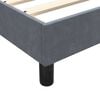 vidaXL Cama box spring con colch&oacute;n terciopelo gris oscuro 180x220 cm