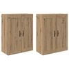 vidaXL Mueble de pared 2 pcs Roble artisan 69,5 x 34 x 90 cm