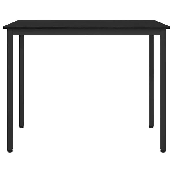vidaXL Mesa Roble Negro 100 x 50 x 76,5 cm