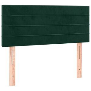 vidaXL Cabecero de terciopelo verde oscuro 90x5x78/88 cm