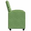 vidaXL Sillas de Comedor con Ruedas 2 pcs Verde claro 58 x 65 x 98 cm