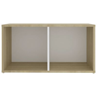 vidaXL Muebles de salón de pared 2 piezas blanco y roble Sonoma