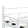 vidaXL Estructura de cama sin colch&oacute;n metal blanco 140x200 cm