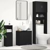vidaXL Armario de baño madera contrachapada negro roble 60x33x60 cm
