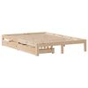 vidaXL Estructura de cama con cajones madera maciza de pino 120x200 cm