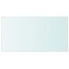 vidaXL Estantes 2 unidades panel de vidrio transparente 40x25 cm