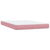 vidaXL Cama box spring con colch&oacute;n terciopelo rosa 80x210 cm