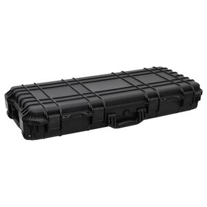 vidaXL Malet&iacute;n de vuelo con ruedas PP negro 96x42x16 cm