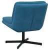 vidaXL Sillón Relax giratorio Azul 63 x 75 x 76 cm Terciopelo