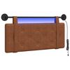 vidaXL Cabecero colgante Marr&oacute;n PU antiguo
