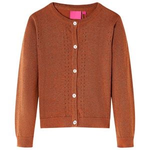 C&aacute;rdigan de punto infantil color co&ntilde;ac 92