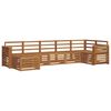 vidaXL Juegos de sof&aacute;s 7 pcs Natural Madera de Acacia S&oacute;lida