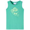 Camiseta de tirantes infantil verde 140