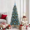 vidaXL &Aacute;rbol de Navidad artificial Verde 150 cm PVC, Pl&aacute;stico y Acero