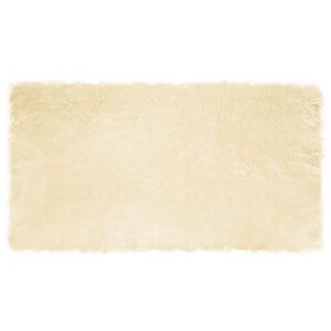vidaXL Alfombra de de oveja sint&eacute;tica TAFALLA Crema 60 x 110 cm